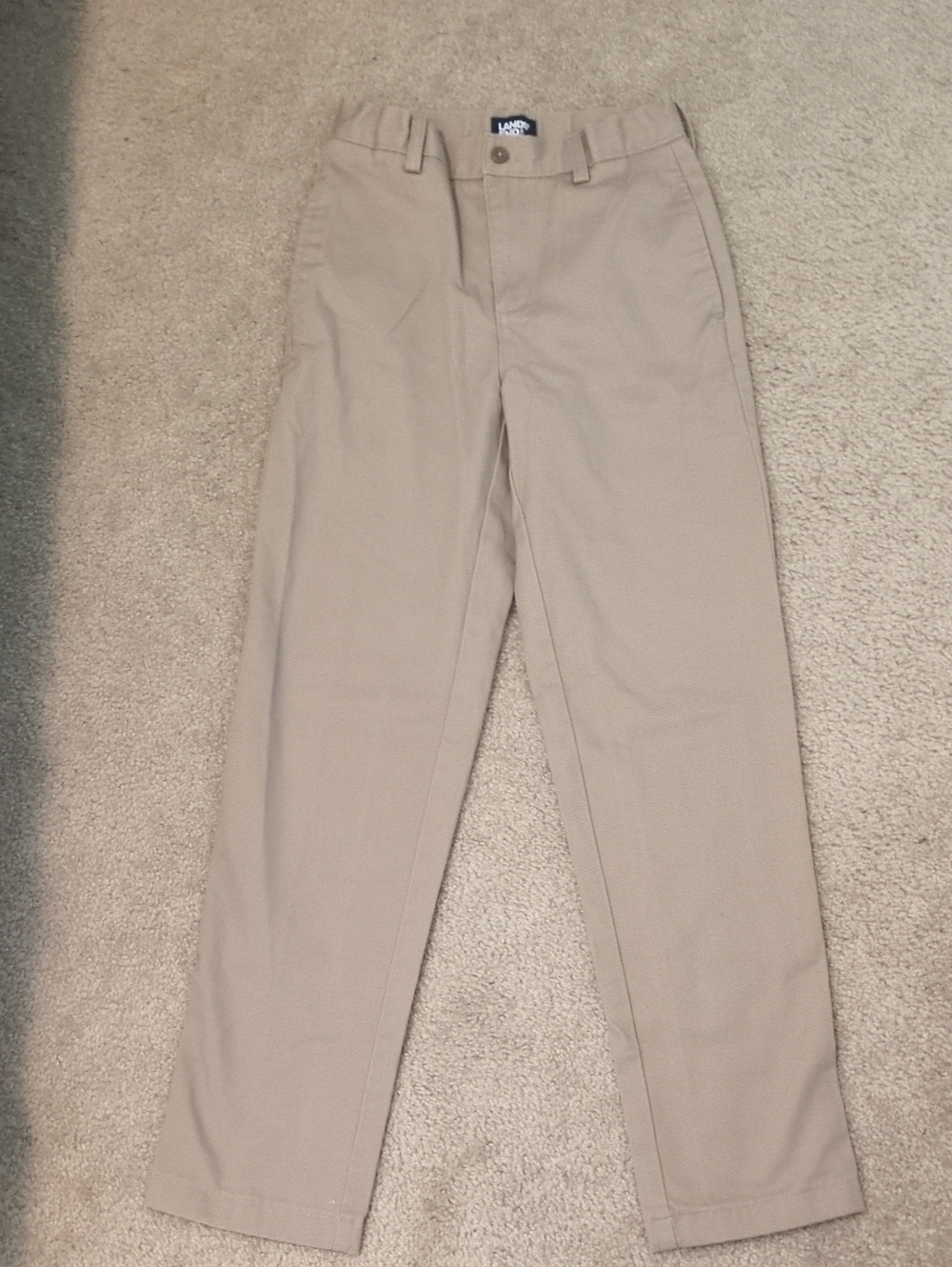 New Lands End Girls Khaki Pants